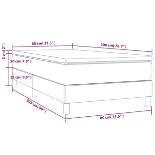 Boxspring Met Matras Stof Zwart