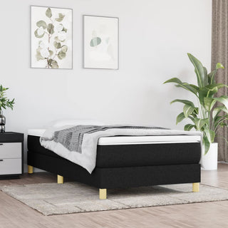 Boxspring Met Matras Stof Zwart