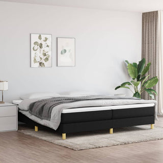 Boxspring Met Matras Stof Zwart