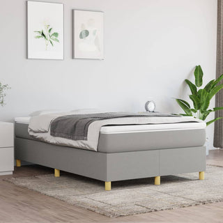 Boxspring Met Matras Stof Lichtgrijs