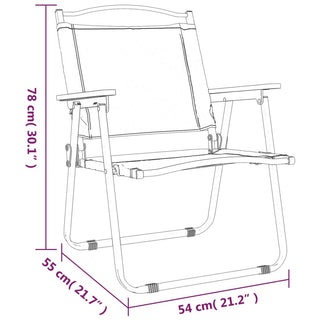 Campingstoelen Oxford Stof