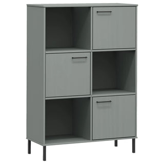 Boekenkast Met Metalen Poten Oslo 90X35X28,5 Cm Hout