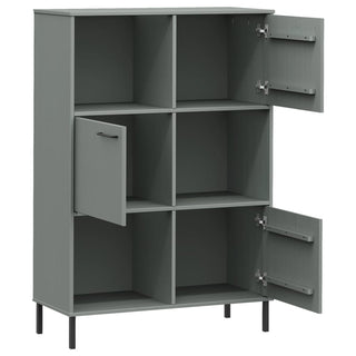 Boekenkast Met Metalen Poten Oslo 90X35X28,5 Cm Hout