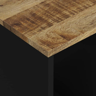 Bijzettafel 40X31X46 Cm Massief Mangohout En Bewerkt Hout