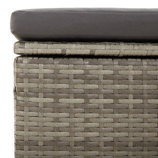 3-Delige Loungeset Met Kussens Poly Rattan Grijs