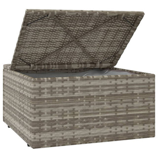 4-Delige Loungeset Met Kussens Poly Rattan Grijs