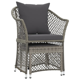 Loungeset Met Kussens Poly Rattan