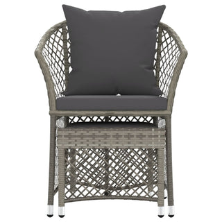 Loungeset Met Kussens Poly Rattan