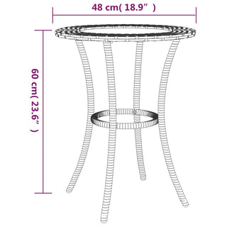 Loungeset Met Kussens L-Vormig Poly Rattan