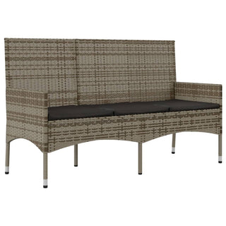 Loungeset Met Kussens Poly Rattan