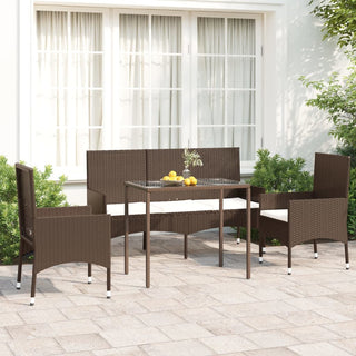 Loungeset Met Kussens Poly Rattan