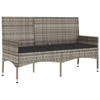 Loungeset Met Kussens Poly Rattan