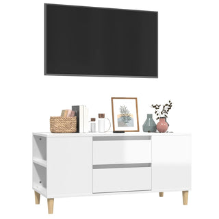 Tv-Meubel 102X44,5X50 Cm Bewerkt Hout