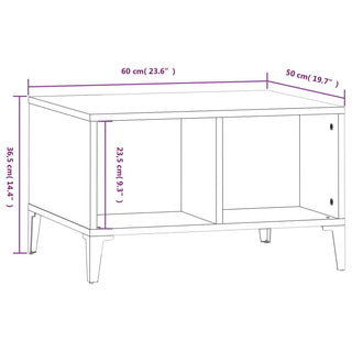 Salontafel 60X50X36,5 Cm Bewerkt Hout