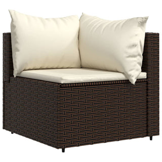 Tuinhoekbanken Met Kussens 2 St Poly Rattan