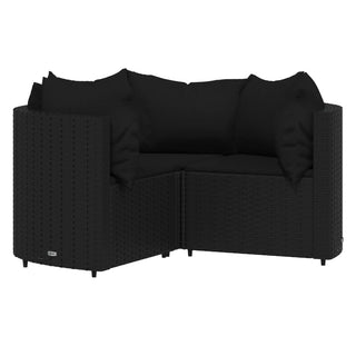 Loungeset Met Kussens Poly Rattan