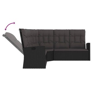 Loungeset Met Kussens Poly Rattan