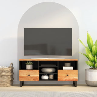 Tv-Meubel 100X33X46 Cm Massief Mangohout En Bewerkt Hout