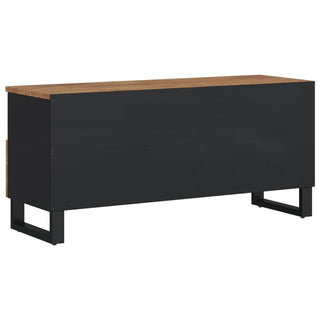 Tv-Meubel 100X33X46 Cm Massief Mangohout En Bewerkt Hout