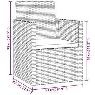 Tuinstoel Met Kussen Poly Rattan