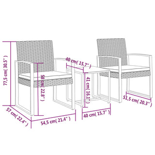 Tuinset Met Kussens Polypropeen Rattan