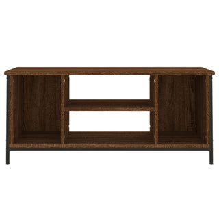 Tv-Meubel 102X35X45 Cm Bewerkt Hout Bruin Eikenkleur