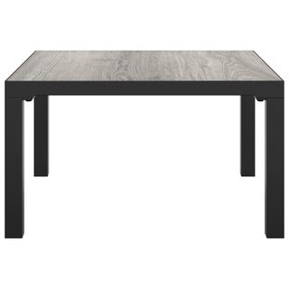 Salontafel Tuin 55X55X31 Cm Dpc En Staal Grijs