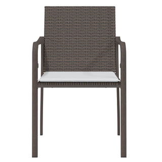 Tuinstoelen Met Kussens 56X59X84 Cm Poly Rattan