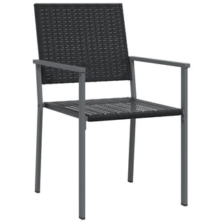 Tuinstoelen 54X62,5X89 Cm Poly Rattan Zwart