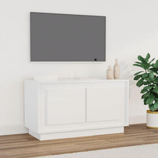 Tv-Meubel 80X35X45 Cm Bewerkt Hout Bruin Eikenkleur