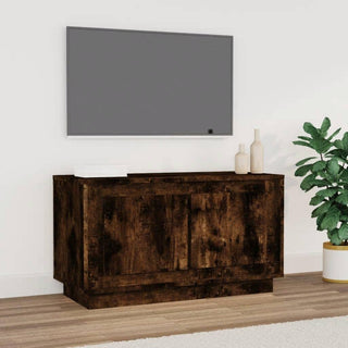 Tv-Meubel 80X35X45 Cm Bewerkt Hout Bruin Eikenkleur