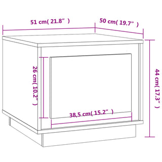 Salontafel 51X50X44 Cm Bewerkt Hout Kleurig