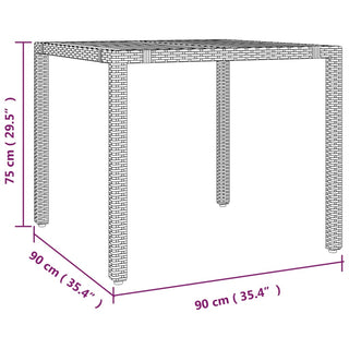 5-Delige Tuinset Met Kussens Poly Rattan Grijs