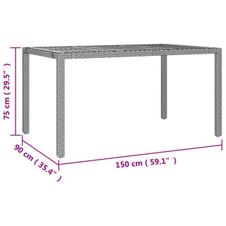 5-Delige Tuinset Met Kussens Poly Rattan Grijs