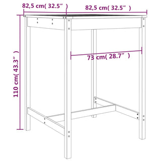 Barset Massief Grenenhout Zwart