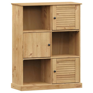 Boekenkast Vigo 90X35X4,5 Cm Massief Grenenhout