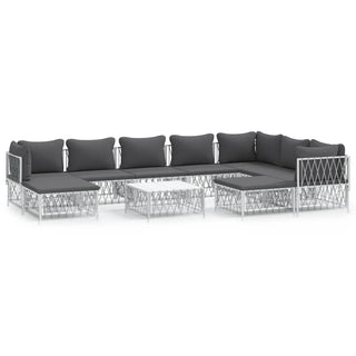 Loungeset Met Kussens Staal