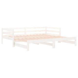 Slaapbank Uitschuifbaar Massief Grenenhout 2X(90X190) Cm