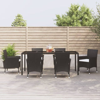 Tuinset Poly Rattan Zwart