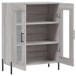 Dressoir 69,5X34X90 Cm Bewerkt Hout Eikenkleurig