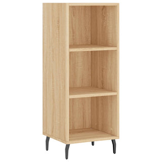 Dressoir 34,5X32,5X90 Cm Bewerkt Hout Kleurig