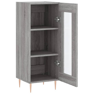 Dressoir 34,5X34X90 Cm Bewerkt Hout Eikenkleurig