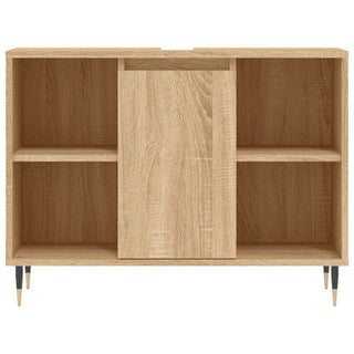 Badkamerkast 80X33X60 Cm Bewerkt Hout Kleurig