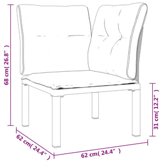 9-Delige Loungeset Poly Rattan Zwart En Grijs