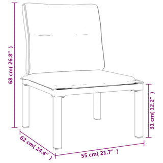 Loungeset Poly Rattan Zwart En Grijs