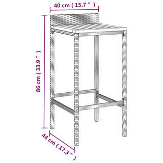 Tuinbarset Poly Rattan En Massief Acaciahout