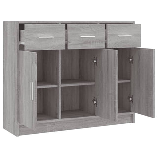 Dressoir 9X28X75 Cm Bewerkt Hout Eikenkleurig