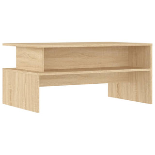 Salontafel 90X55X42,5 Cm Bewerkt Hout Sonoma Eikenkleurig