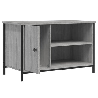 Tv-Meubel 80X40X50 Cm Bewerkt Hout Eikenkleurig