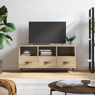 Tv-Meubel 102X36X50 Cm Bewerkt Hout